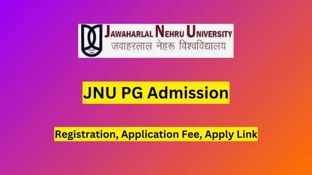 JNU PG Admission 2024